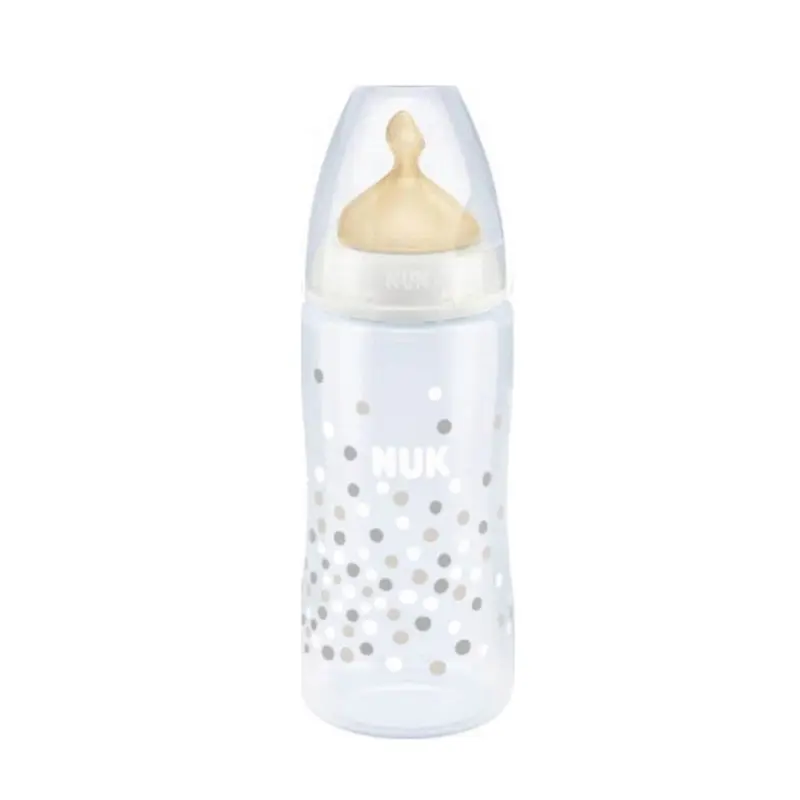 Nuk Μπιμπερό Πλαστικό First Choice+, Temp Control, με θηλή Latex 0-6 μηνών, 300ml