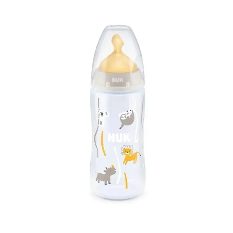 Nuk Μπιμπερό Πλαστικό First Choice+, Temp Control, με θηλή Latex 0-6 μηνών, 300ml