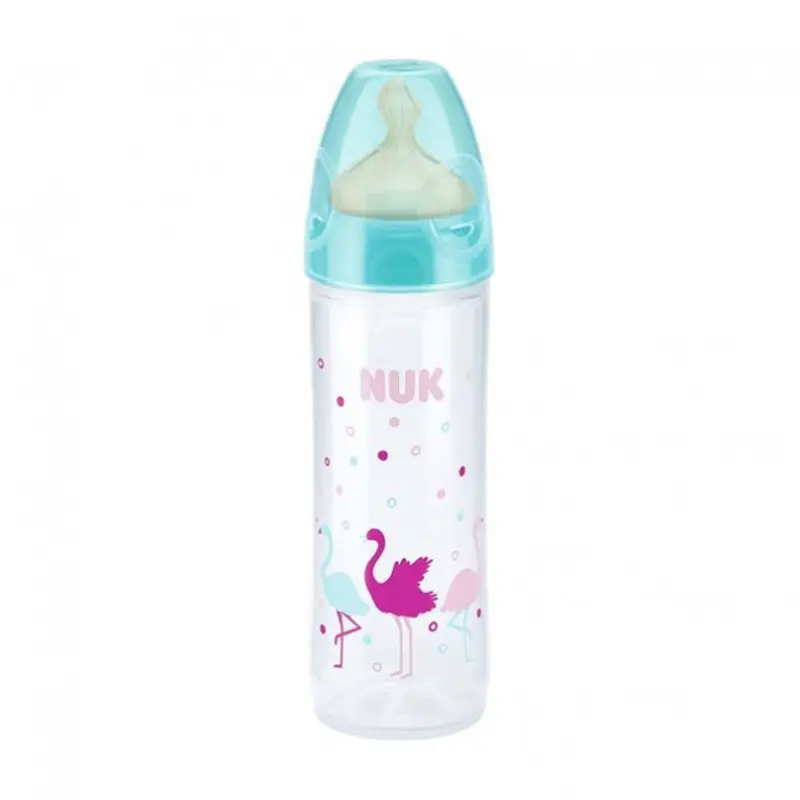 Nuk New Classic Μπιμπερό Πλαστικό, με θηλή Latex 6-18 μηνών, 250ml