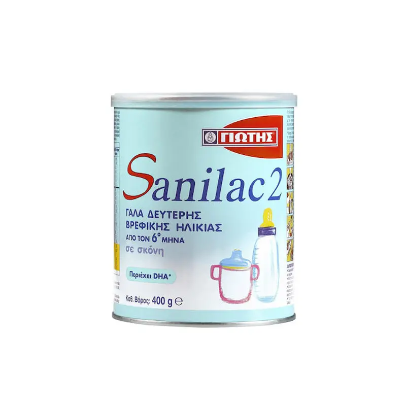 ΓΙΩΤΗΣ Sanilac 2, Γάλα σε Σκόνη Δεύτερης Βρεφικής Ηλικίας, από 6 Μηνών 400gr