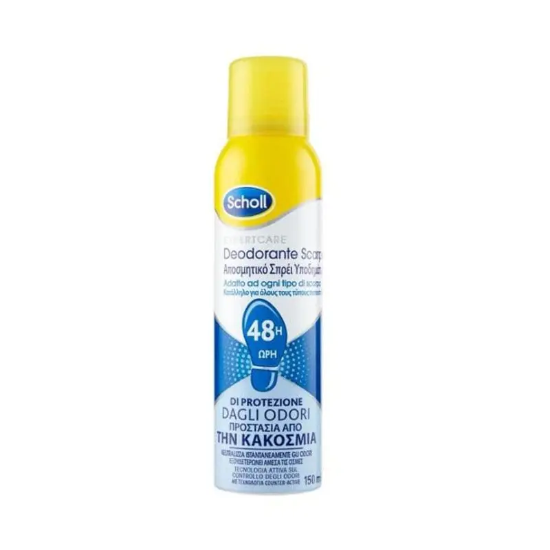 Scholl Expert Care Deodorant, Αποσμητικό Spray Υποδημάτων 48ωρης Προστασίας, 150ml
