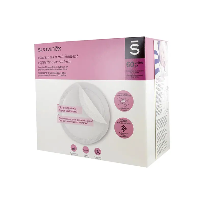 Suavinex Breast Pads, Επιθέματα Στήθους, 60 τεμάχια