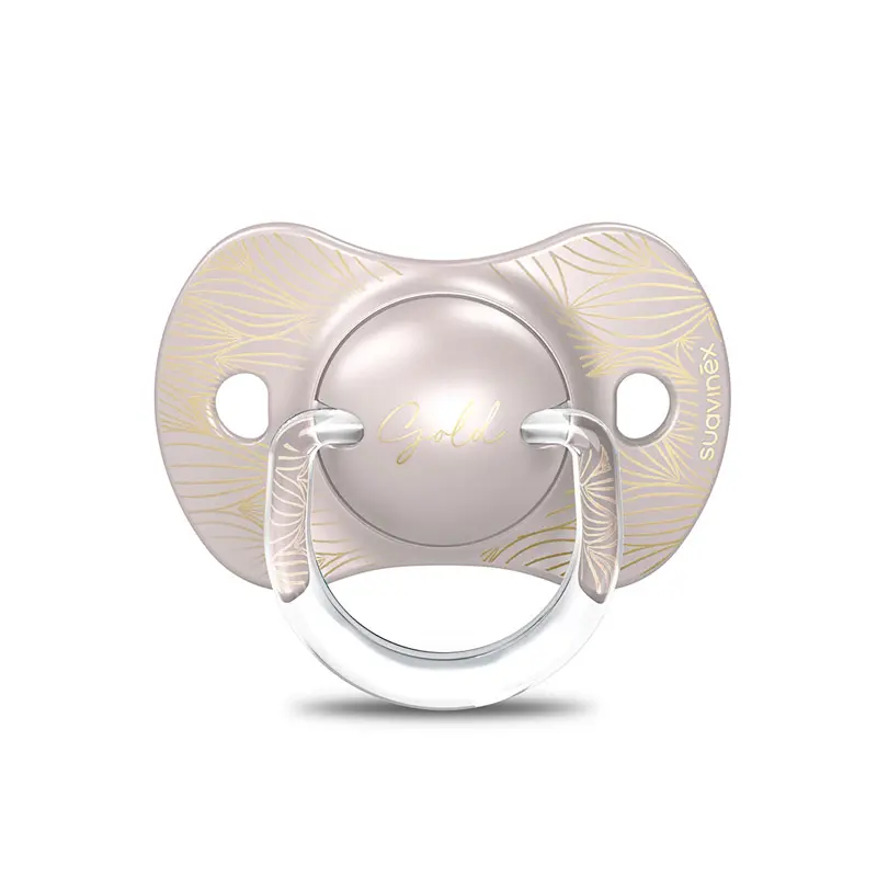 Suavinex Premium Gold Edition Πιπίλα Σιλικόνης Physiological, 6-18 μηνών, Grey