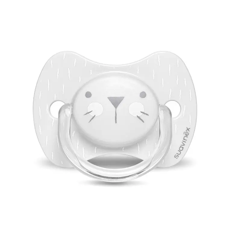 Suavinex Rabbit Πιπίλα Σιλικόνης Physiological, 0-6 μηνών, Grey