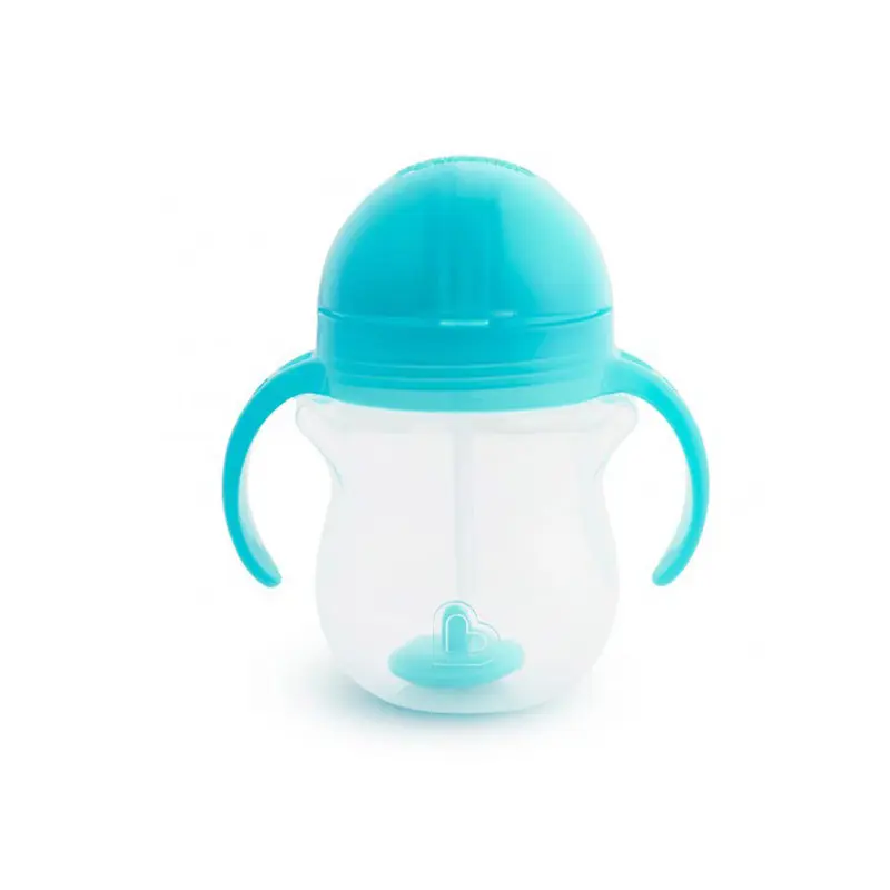 Munchkin Tip n Sip Cup, Μπουκάλι με Καλαμάκι, Blue, 207ml