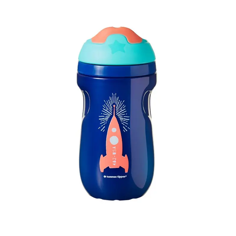 Tommee Tippee Drinking Cup, Παγουράκι με Ρύγχος που Διατηρεί τη Θερμοκρασία, 12m+, Blue, 260ml