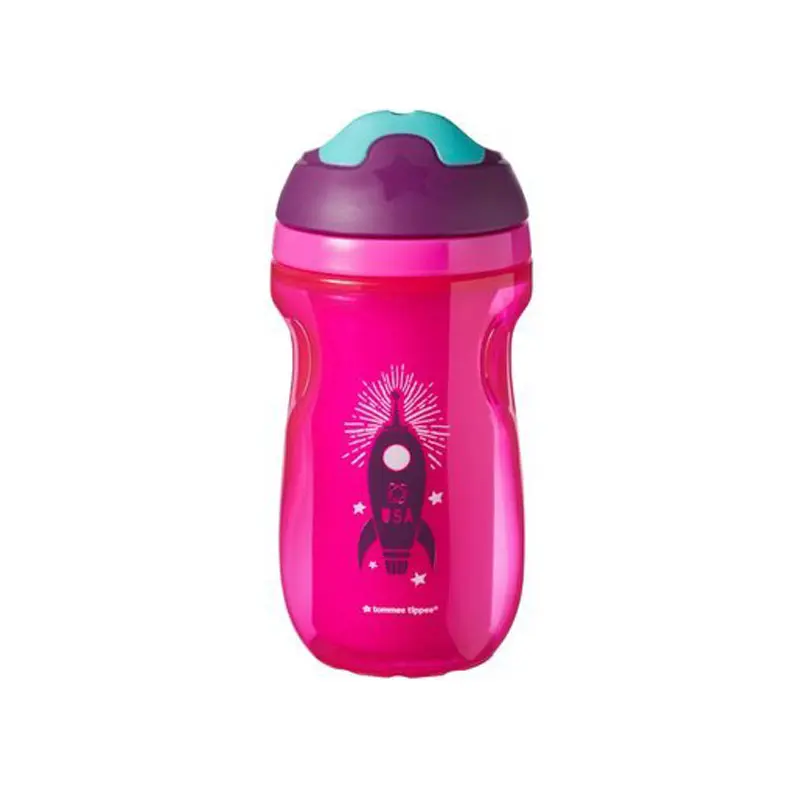 Tommee Tippee Drinking Cup, Παγουράκι με Ρύγχος που Διατηρεί τη Θερμοκρασία, 12m+, Pink, 260ml