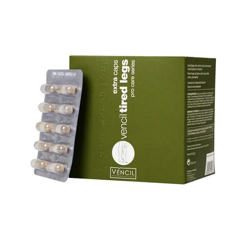 Vencil Tired Legs, για την ανακούφιση των πρησμένων και κουρασμένων ποδιών, 90 κάψουλες