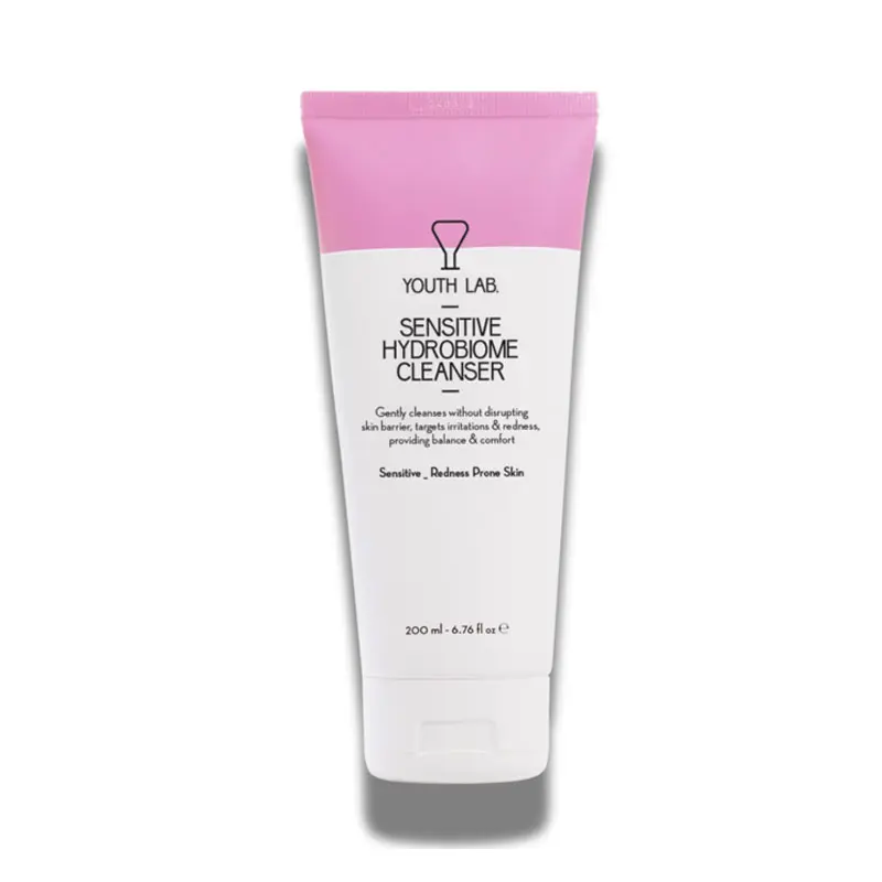 Youth Lab Sensitive Hydrobiome Cleanser, Αφρώδης Κρέμα Καθαρισμού για το ευαίσθητο με τάση ερυθρότητας δέρμα, 200ml