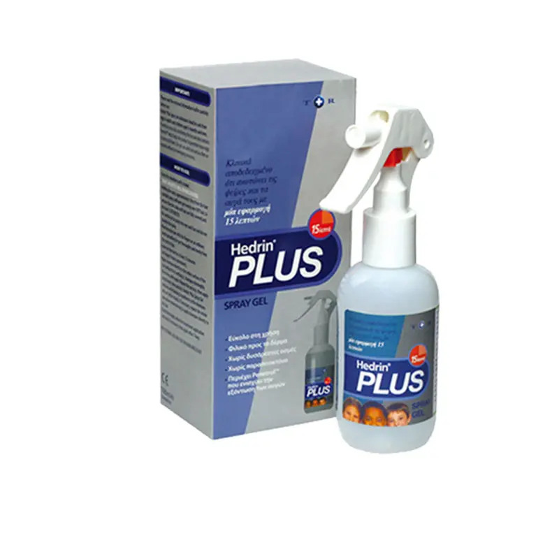 Hedrin® Plus Spray Gel, Ένα προϊόν με γρήγορη δράση, σε 15 μόλις λεπτά, 100ml