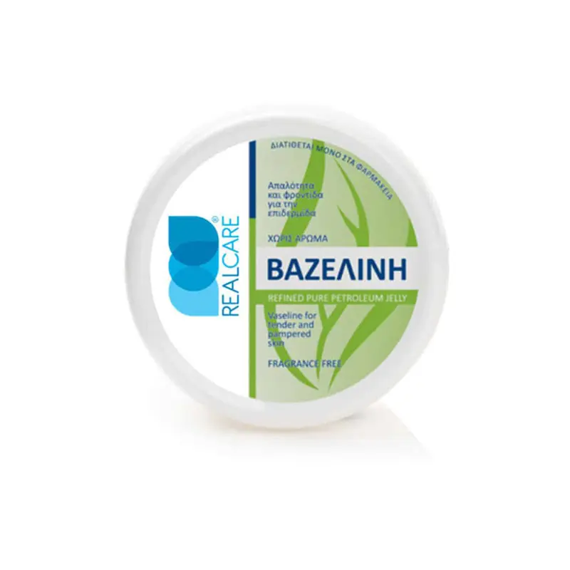 Real Care Vaseline Fragrance Free, Βαζελίνη χωρίς Άρωμα, 100ml
