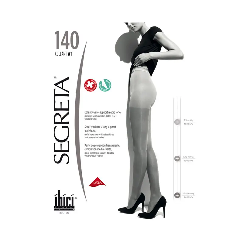 Ibici Segreta Collant 140 Den, 18-22mmHg, Chamois 36, No 2, Καλσόν Κλάση 1, Χρώμα Χαμούα 36, 1 τεμάχιο
