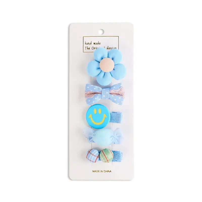 Baby Hairpins Flower Princess, Κλιπ Μαλλιών Βρεφικά, 5 τεμάχια