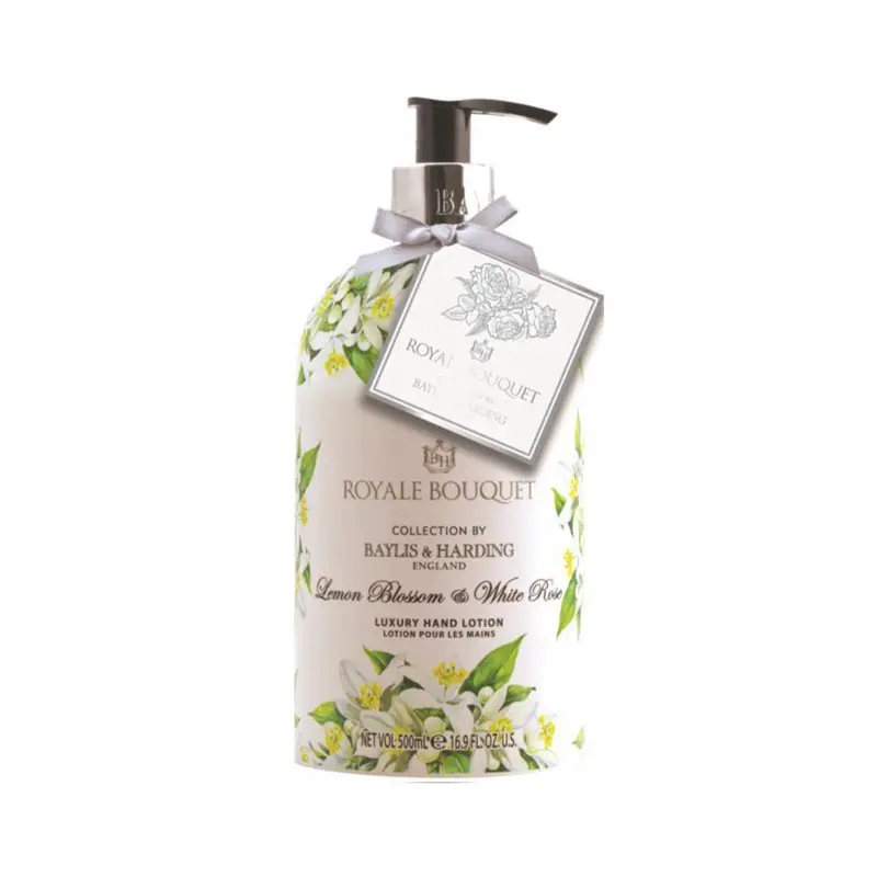 Baylis & Harding Royale Bouquet Lemon Blossom & White Rose Luxury Hand Lotion, Ενυδατική Λοσιόν Χεριών, 500ml