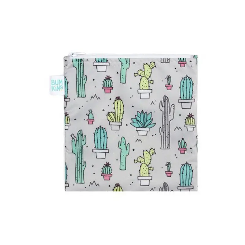 Bumkins Large Snack Bag Cacti, 1 τεμάχιο