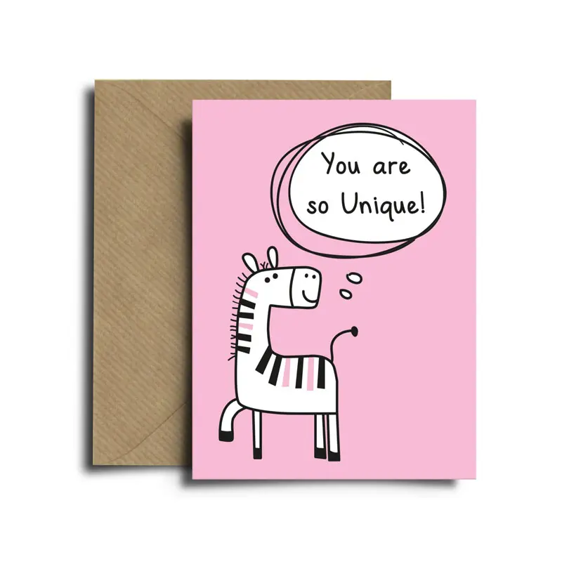 GREETING CARD | Unique Zebra