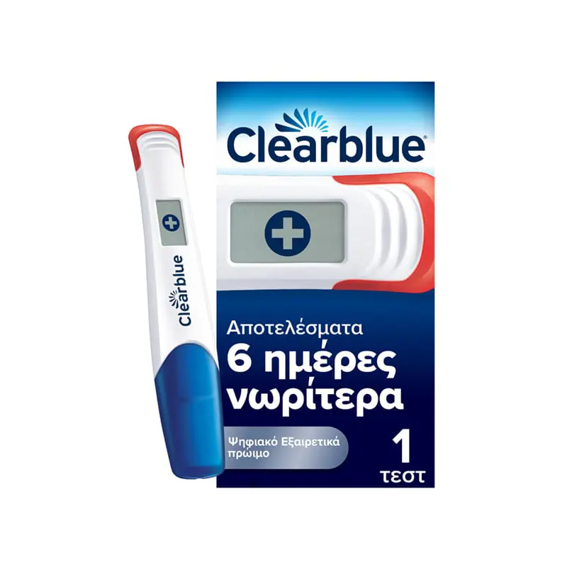 Clearblue Pregnancy Test Digital Ultra Early, Τεστ Εγκυμοσύνης Ψηφιακό Εξαιρετικά Πρώιμη Ανίχνευση, 1 τεμάχιο