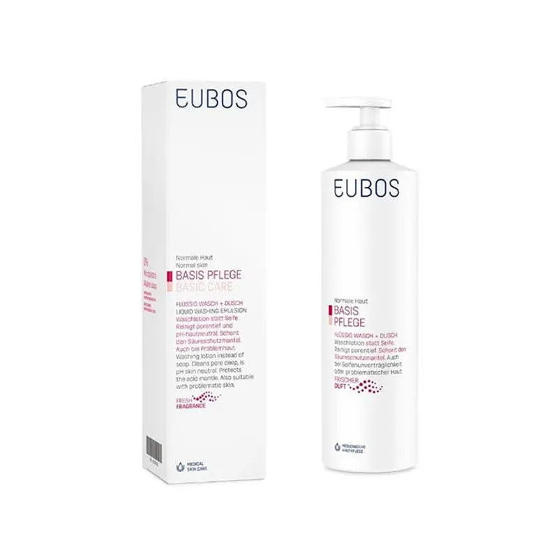 Eubos Basic Care Red Liquid Washing Emulsion, Υγρό Καθαρισμού Προσώπου και Σώματος, 400ml