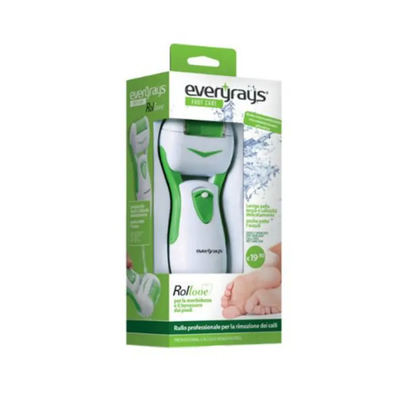 Everyrays Foot Care, Rollove Ηλεκτρική Επαγγελματική Συσκευή για την αφαίρεση κάλων, 1 τεμάχιο