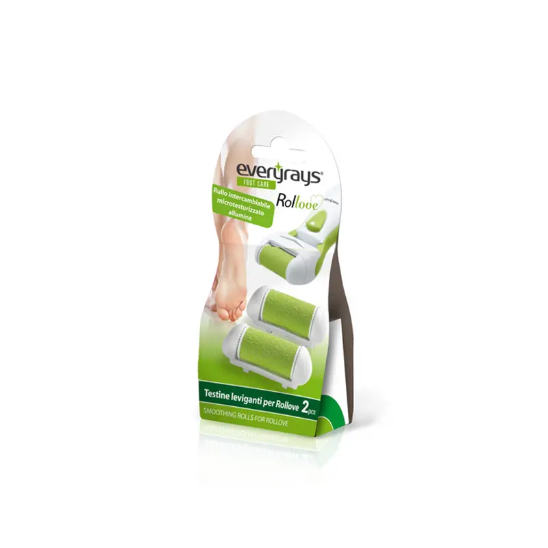 Everyrays Foot Care, Rollove Ανταλλακτικές Κεφαλές για Ηλεκτρική Λίμα, 2 τεμάχια