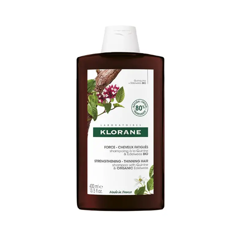 Klorane Quinine Strength Thinning Hair Loss, Σαμπουάν κατά της Τριχόπτωσης για Όλους τους Τύπους Μαλλιών, 400ml