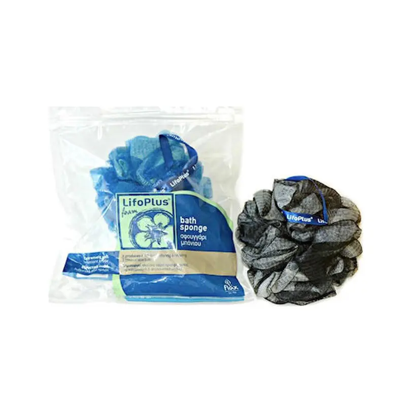 Lifoplus Foam Sponge Σφουγγάρι Μπάνιου με Τούλι Δίχρωμο, 1 τεάχιο