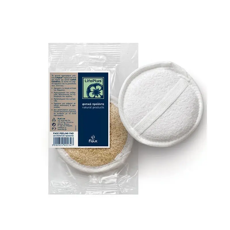 Lifoplus Face Peeling Pad, Σφουγγάρι Απολέπισης Προσώπου 10cm, 1τεμάχιο