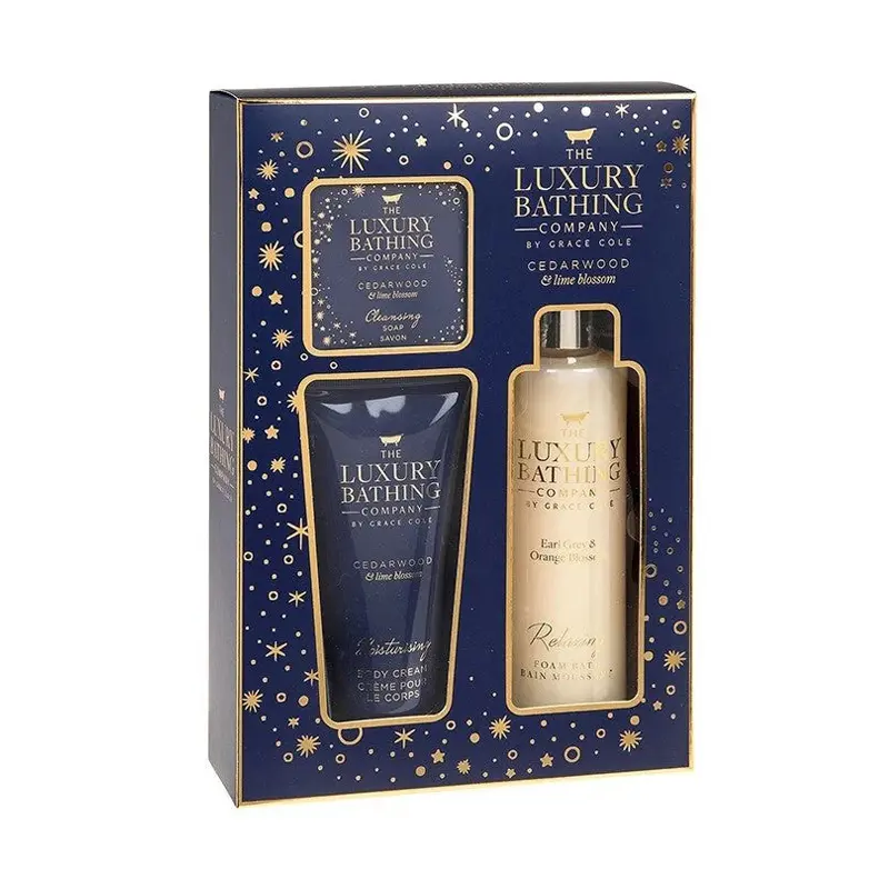 The Luxury Bathing Company Cedarwood & Lime Blossom Set, 3 τεμάχια