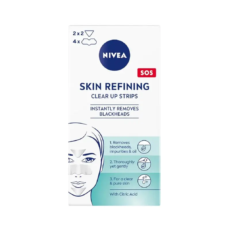 Nivea Clear Up Strips, Ταινίες Προσώπου για Καθαρισμό, 6 τεμάχια