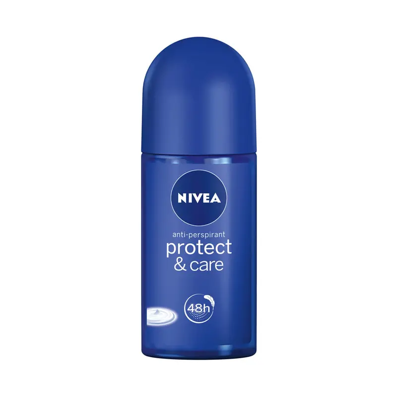 Nivea Protect & Care Anti-Perspirant, Αποσμητικό roll-on με συστατικά της κρέμας Nivea, 50ml