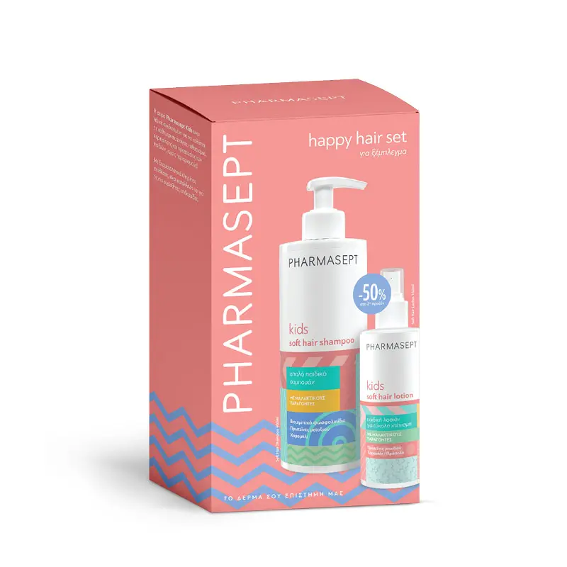 Pharmasept Kids Promo Pack, Soft Hair Shampoo, 400ml & Soft Hair Lotion, 150ml