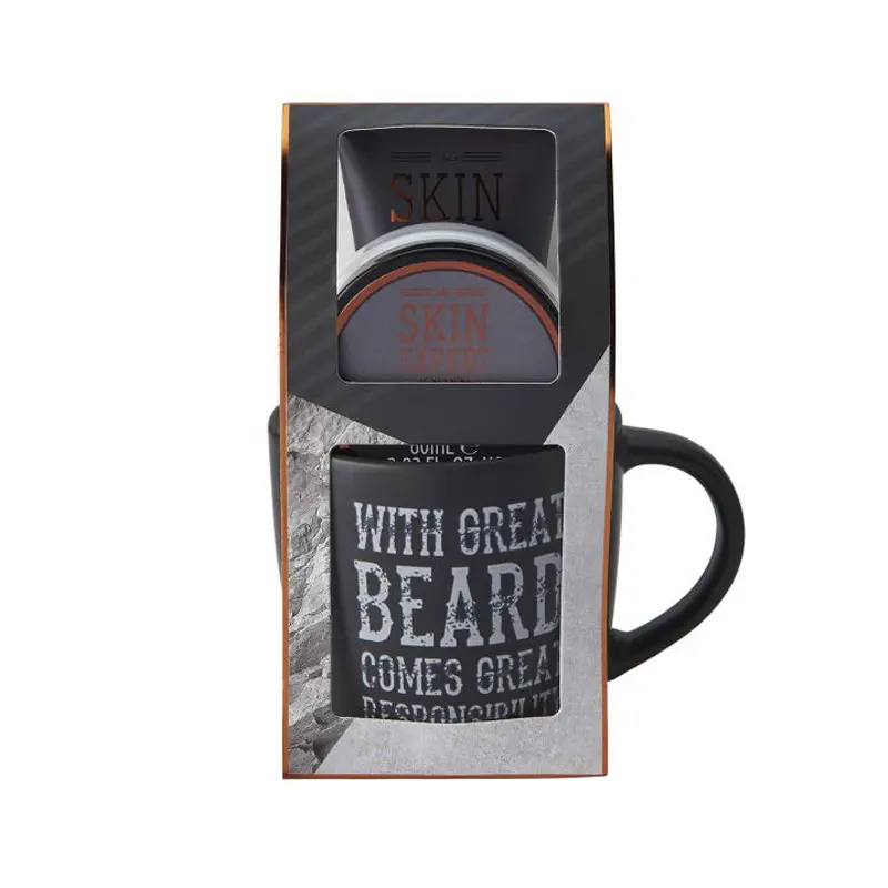 Style & Grace Skin Expert Beard Gift Set, Beard Balm, 60ml & Beard Shampoo, 70ml & Κούπα