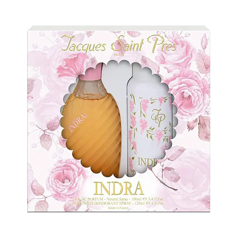 Ulric de Varens Indra Gift Set, Natural Spray 100ml & Perfumed Deodorant Spray, 125ml