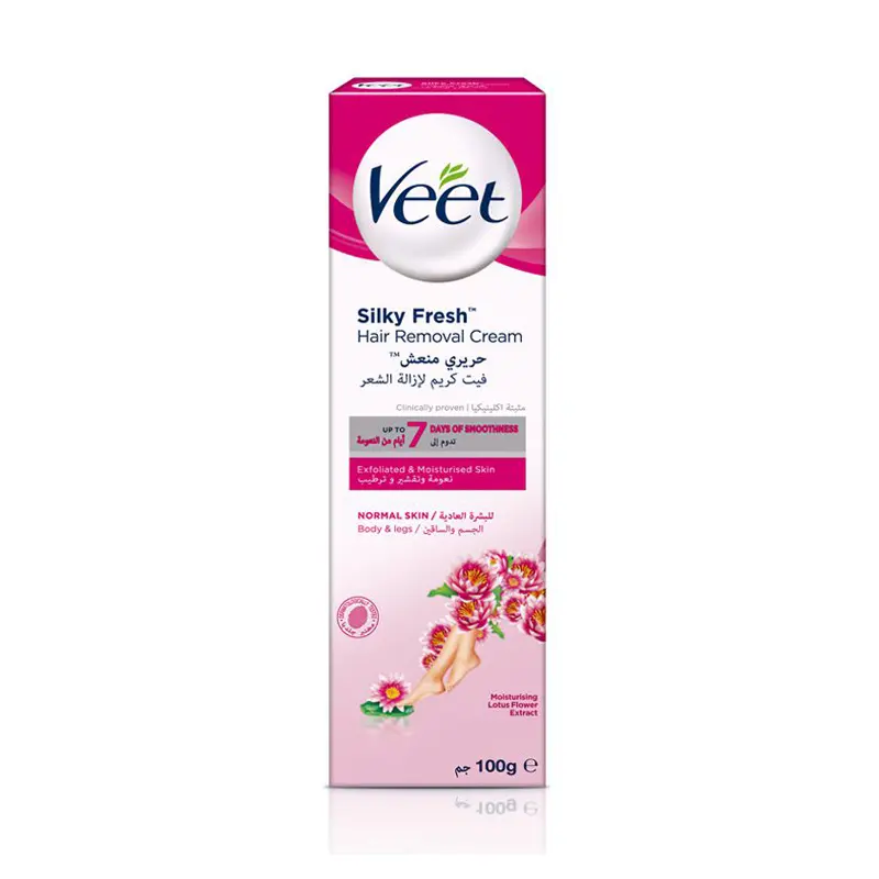 Veet Silky Fresh Hair Removal Cream for Normal Skin, Κρέμα Αποτρίχωσης για το κανονικό δέρμα, 100ml