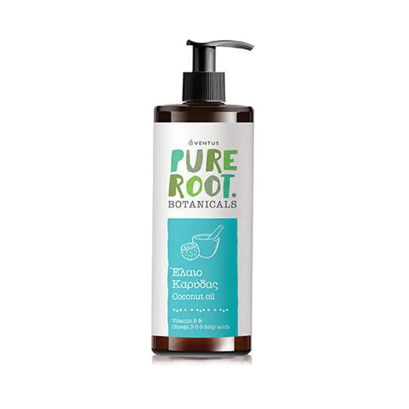 Ventus Pure Root Botanicals Coconut Oil, Λάδι Καρύδας, 200ml