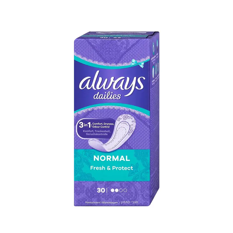 Always Dailies Fresh & Protect Normal, Σερβιετάκια , 30 τεμάχια