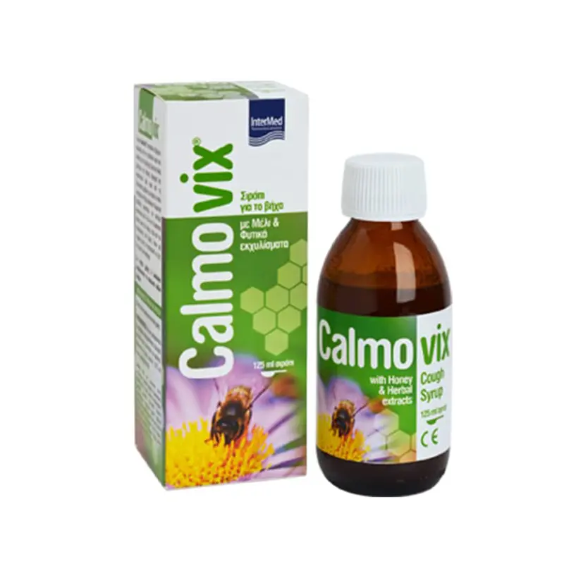 Calmovix, Σιρόπι για το βήχα με Μέλι από το Καστελλόριζο & Φυτικά εκχυλίσματα, 125ml