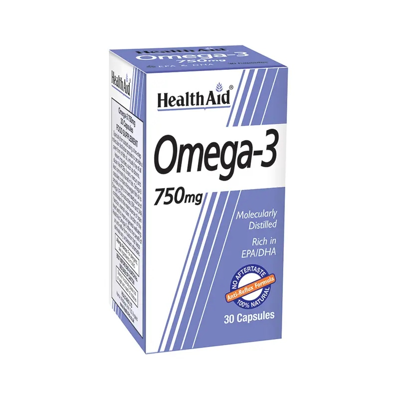 Health Aid Omega-3 750mg, 30 Κάψουλες