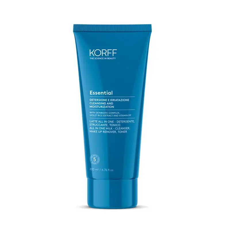 KORFF Essential All in One Milk, Cleanser, Make Up Remover, Toner, 200ml
