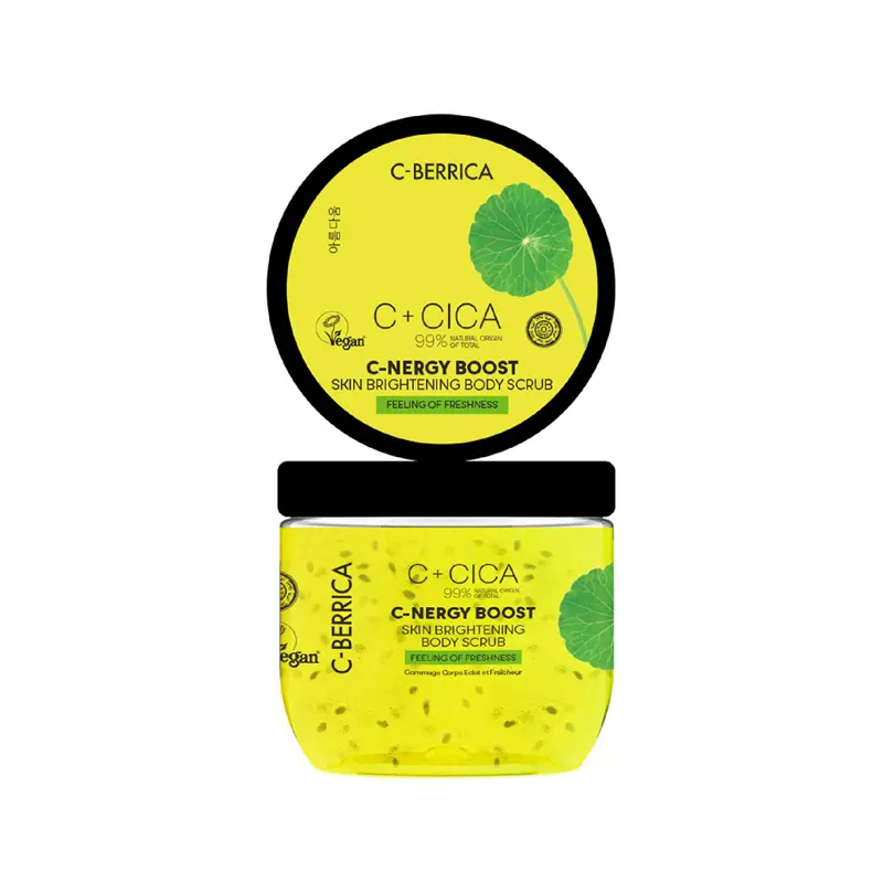 Natura Siberica C+Cica Skin Brightening Body Scrub, Scrub Σώματος για Λάμψη και Ομοιόμορφο τόνο, 200ml