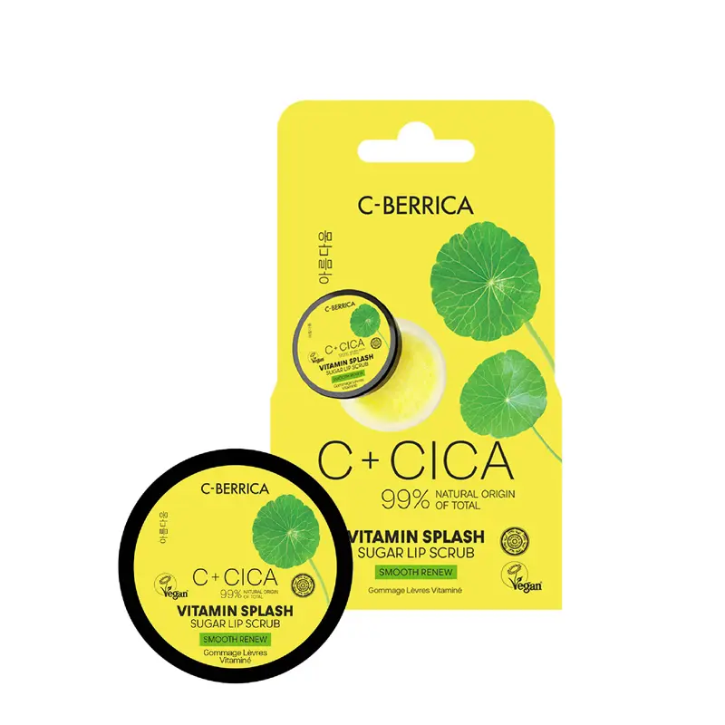 Natura Siberica C+Cica Sugar Lip Scrub Vitamin Splash με Ζάχαρη για Απαλή Απολέπιση, 10ml