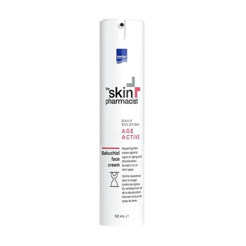 The Skin Pharmacist, Age Active Bakuchiol Face Cream, Επιδιορθωτική Κρέμα κατά των σημαδιών γήρανσης και των δυσχρωμιών, 50ml