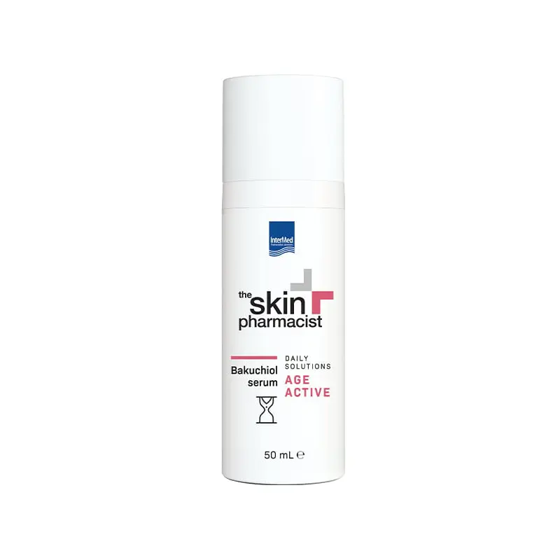The Skin Pharmacist, Age Active Bakuchiol Serum, Επιδιορθωτικός Ορός για τη βελτίωση της υφής της επιδερμίδας και την αντιμετώπιση λεπτών γραμμών και σημαδιών γήρανσης, 50ml