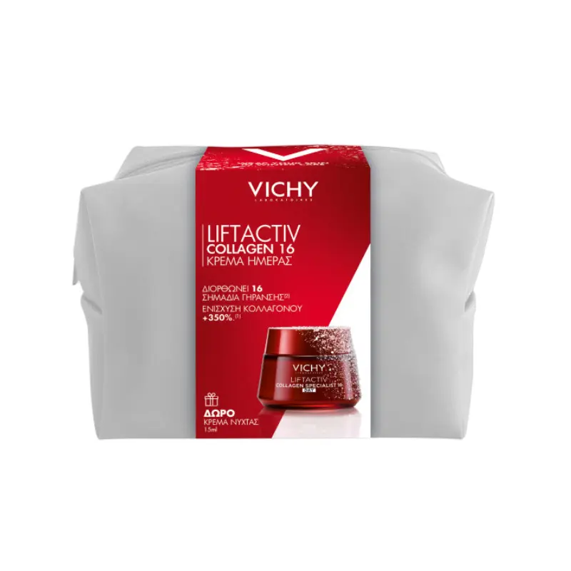 Vichy Liftactiv Collagen Specialist 16 Cream Promo, Κρέμα Ημέρας, 50ml & ΔΩΡΟ Liftactiv Collagen Specialist Night Κρέμα Νύχτας, 15ml & Νεσεσέρ