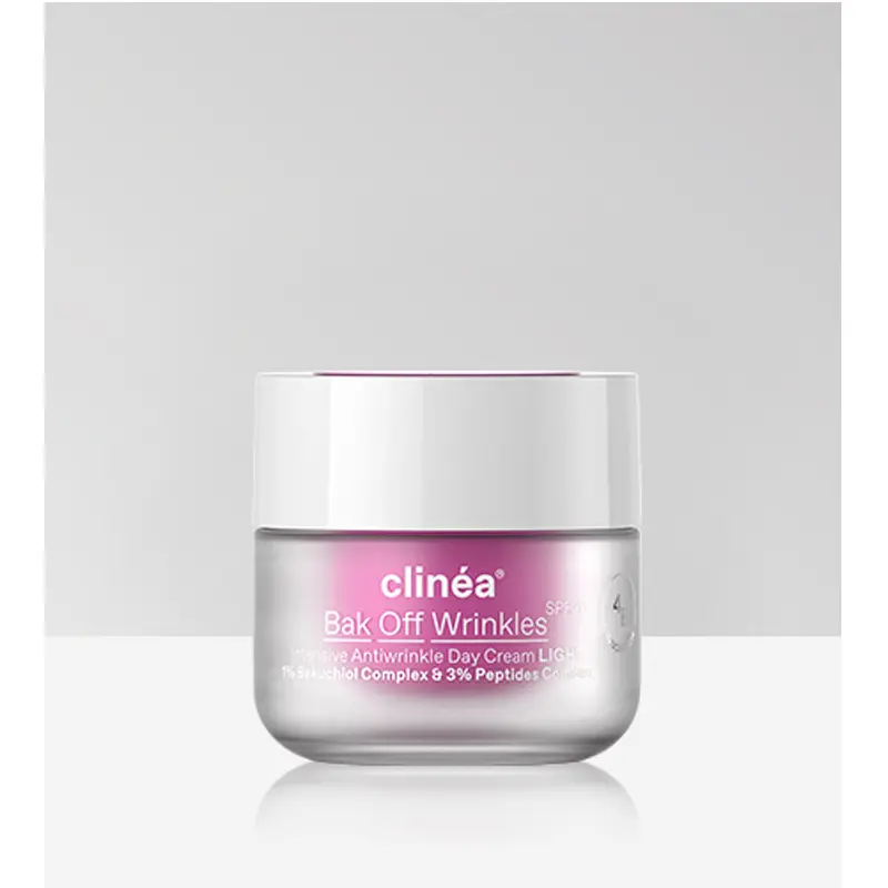 Clinea Bak off Wrinkles LIGHT SPF20, Κρέμα Ημέρας Εντατικής Αντιγήρανσης ελαφριάς υφής με SPF 20, 50ml