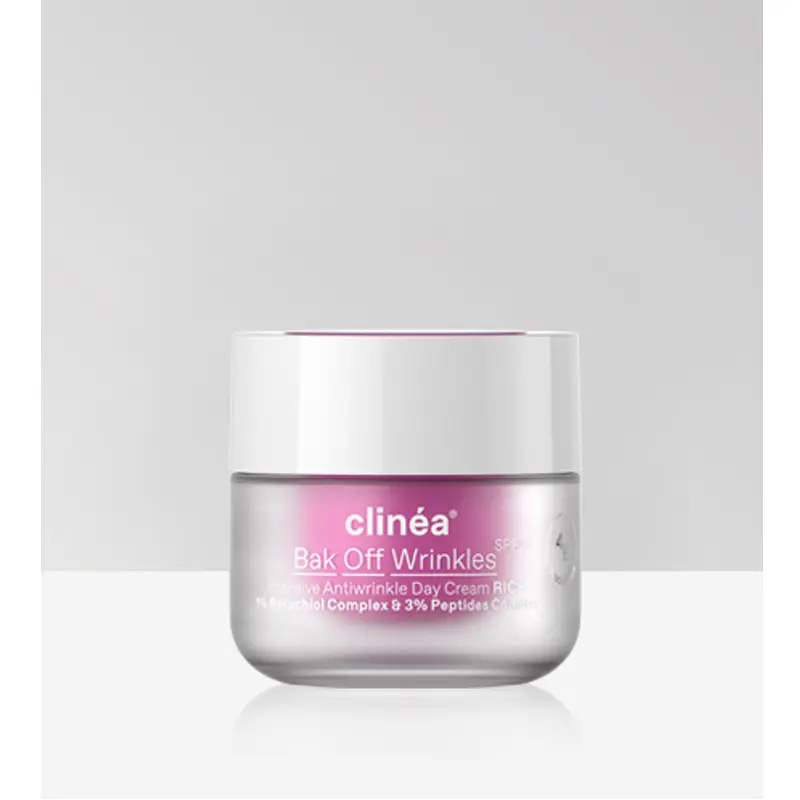 Clinea Bak off Wrinkles RICH SPF20, Κρέμα Ημέρας Εντατικής Αντιγήρανσης πλούσιας υφής με SPF 20, 50ml