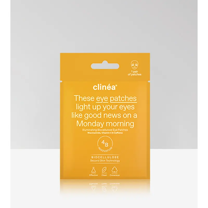 Clinea Illuminating Biocellulose Eye Patches, Patches ματιών που προσφέρουν λάμψη, 1 ζευγάρι