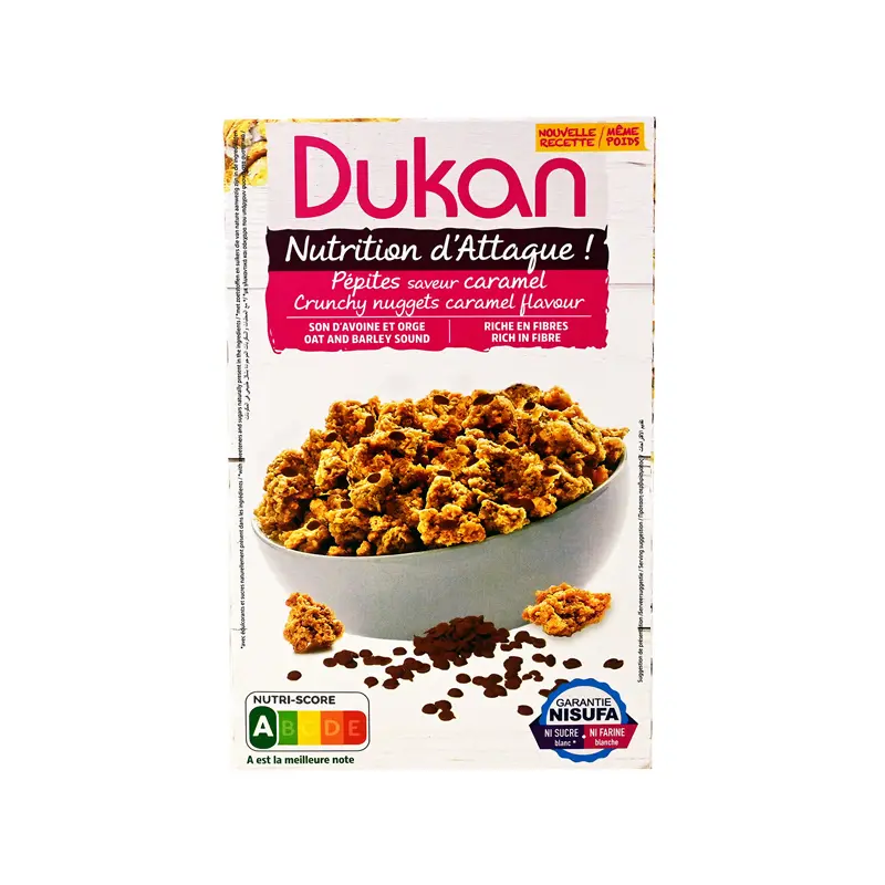 Dukan Δημητριακά πίτουρου βρώμης με σοκολάτα και καραμέλα 350g