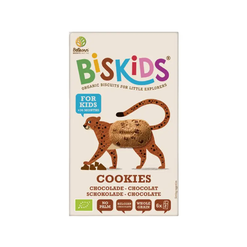 Biskids, Μπισκότα με κακάο, για παιδιά 36+ μηνών, 120gr - 6τεμάχια
