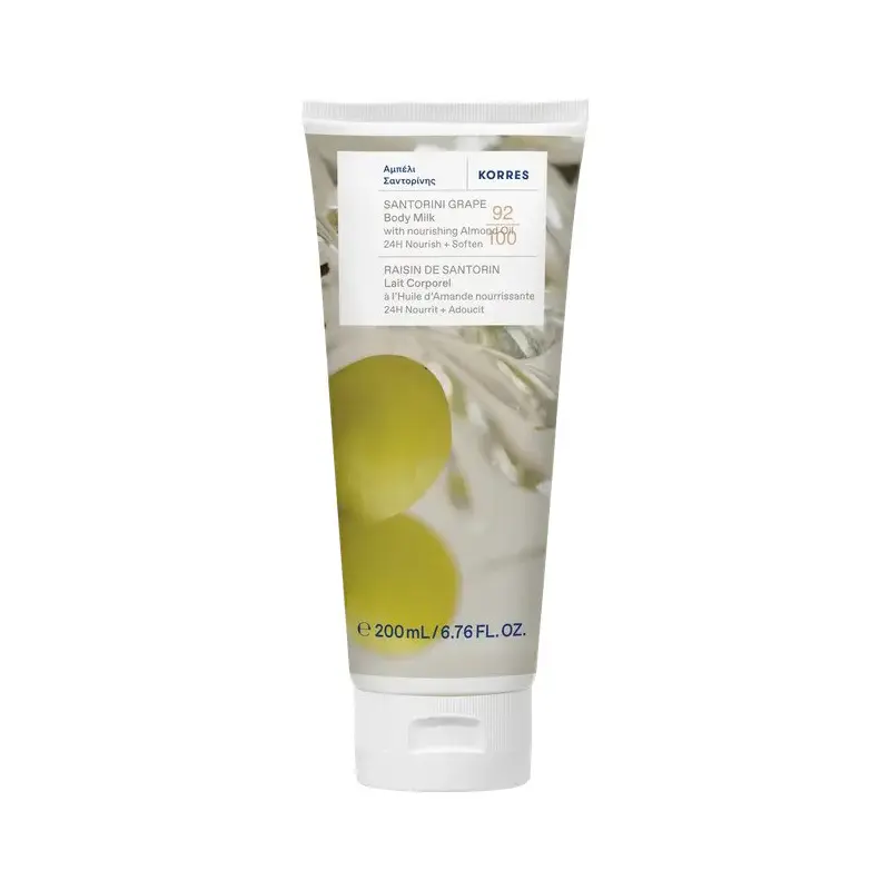 Korres Body Milk Santorini Grape, Ενυδατικό Γαλάκτωμα Σώματος Αμπέλι Σαντορίνης, 200ml